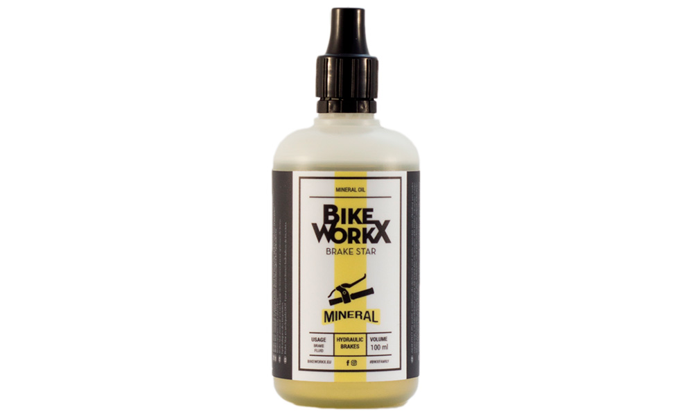 Фотографія Гальмівна рідина BikeWorkX Brake Star мінеральна олія 100 мл.