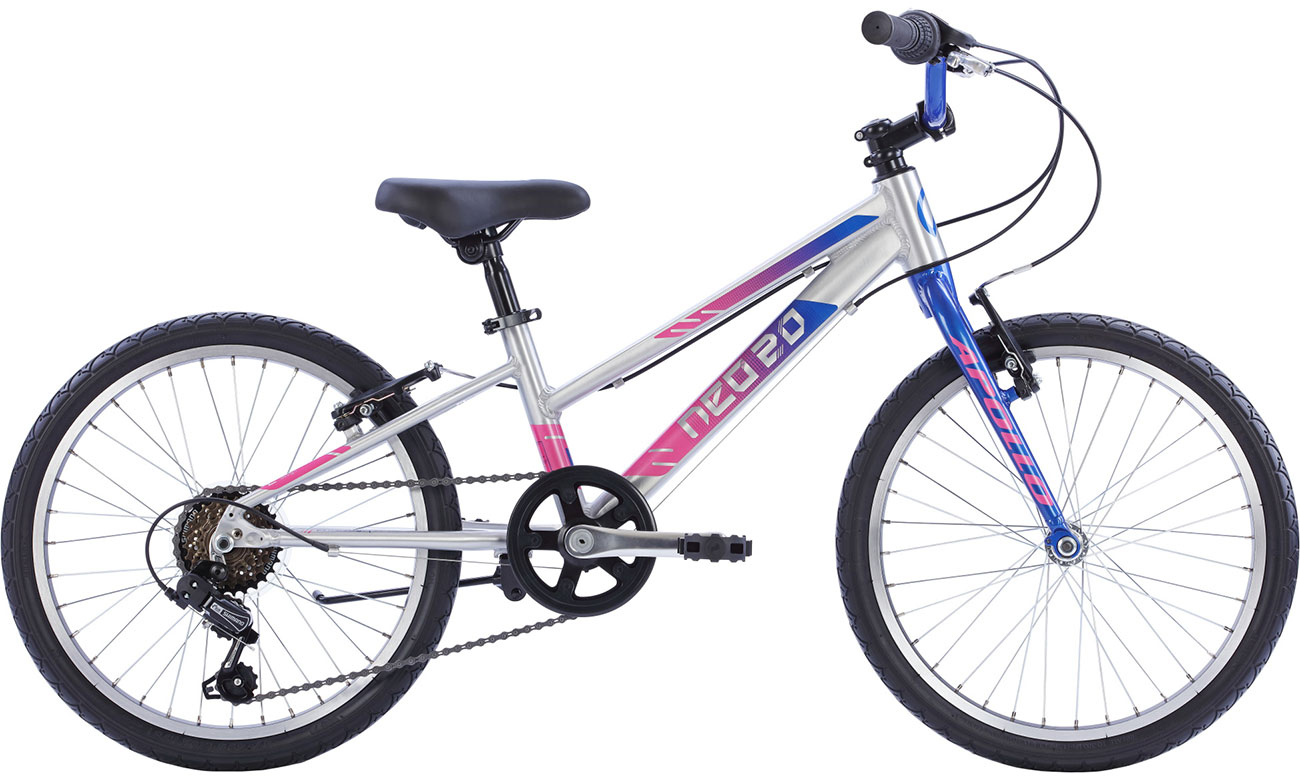 Фотография Велосипед Apollo NEO 6s girls 20" 2022 Серо-розовый 