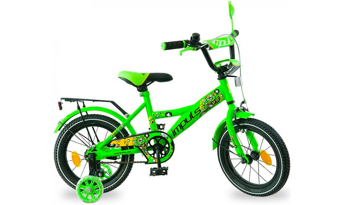 Фотографія Велосипед Impuls Kids 14" (2020) 2020 салатовий