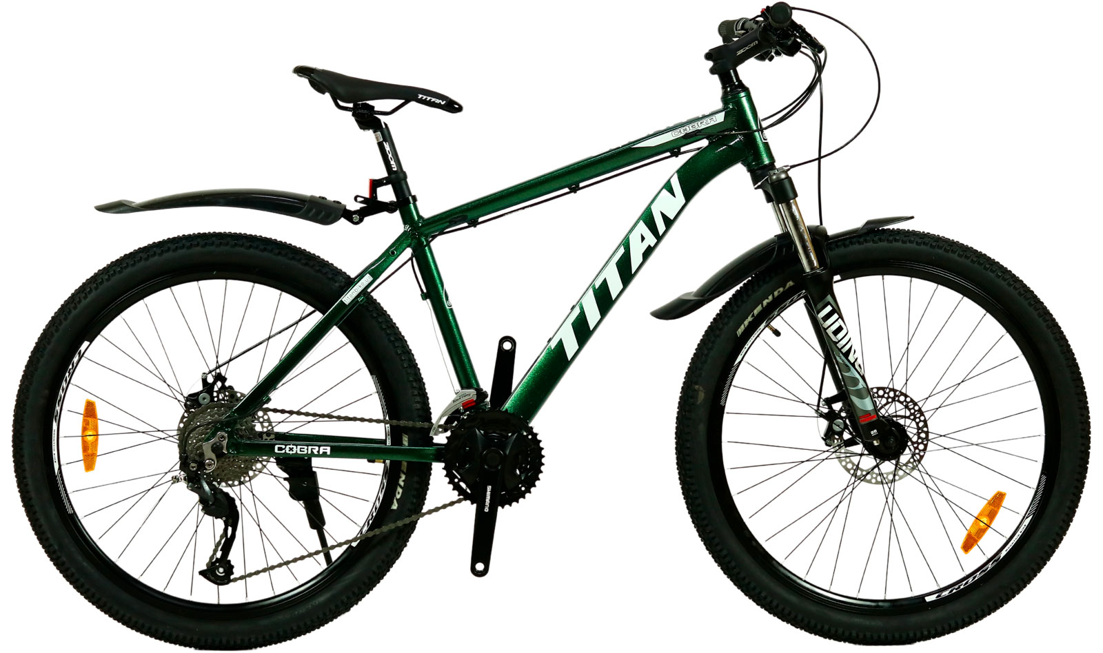 Фотография Велосипед Titan Cobra 26" размер М рама 17 2022 Зеленый