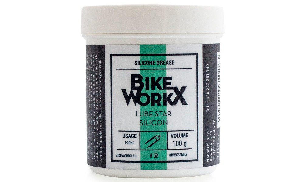 Фотографія Густе мастило BikeWorkX Lube Star Silicon банку 100 г