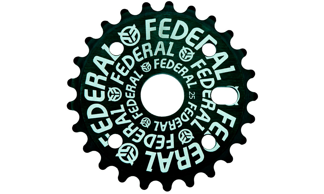 Фотографія Зірка Federal Logo Solid (БЕЗ захисту Impact) - 25 зубів Чорний
