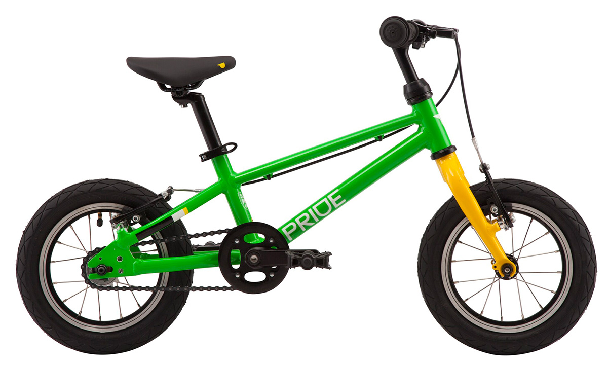 Фотографія Велосипед Pride GLIDER 12" 2020 Зелено-жовтий