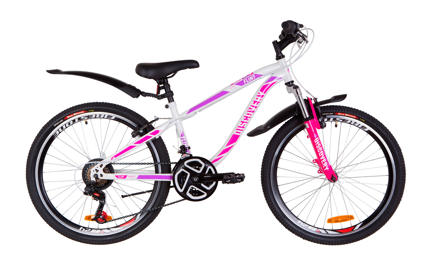 Фотографія Велосипед 24" Discovery FLINT AM Vbr (2019) 2019 Біло-рожевий