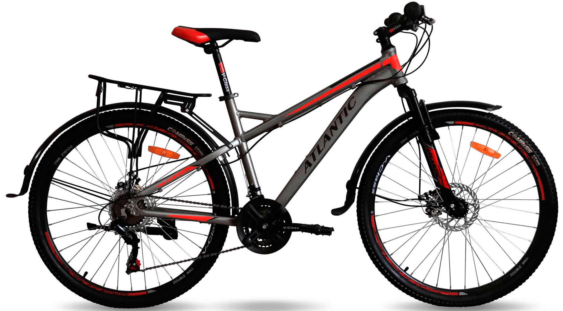 Фотография Велосипед Atlantic Proton NX 29" размер L рама 19" 2022 Серо-красный