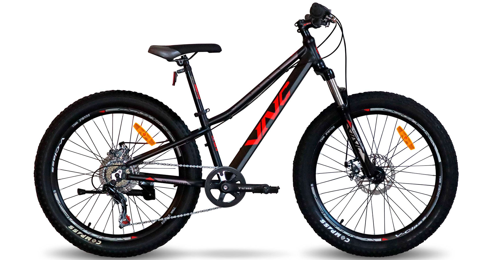 Фотография Велосипед VNC Blaster FS 24" 2022 черно-красный