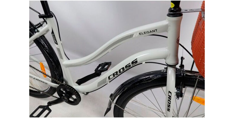 Фотография Велосипед Cross Elegant 28" размер М рама 18 2022 Серый 3