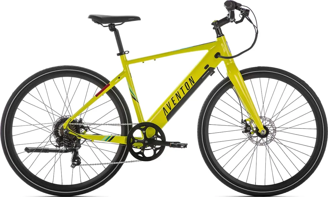 Фотография Электровелосипед Aventon Soltera 28" 7s 350 рама L (2023) Желтый