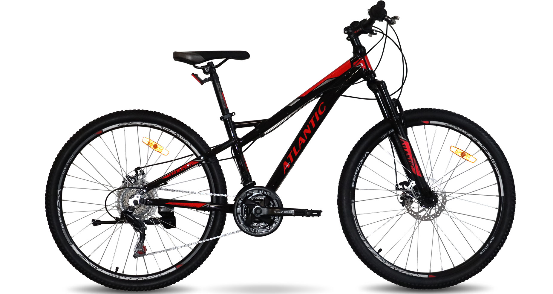 Фотография Велосипед Atlantic Rekon NX 26" размер XS рама 14" 2022 Черно-красный