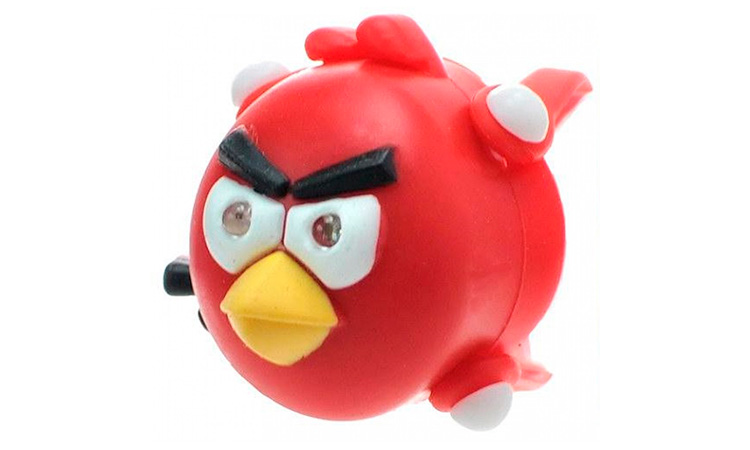 Фотографія Ліхтар передній X-Light Angry Bird 2 Led, червоний