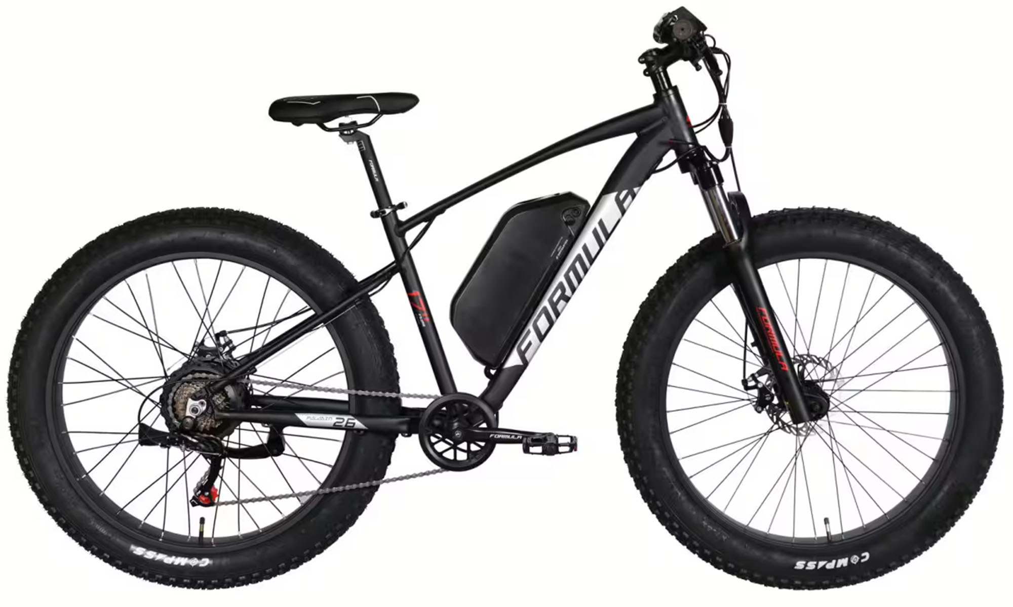 Велосипед с электроприводом Formula ePALADIN DD FR 26", размер M, рама 17", 48B 15.6А*ч 500Вт, год 2026, черный матовый Велосипед с электроприводом Formula ePALADIN DD FR 26", размер M, рама 17", 48B 15.6А*ч 500Вт, год 2026, черный матовый