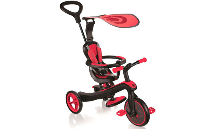 Фотографія Велосипед дитячий GLOBBER EXPLORER TRIKE 4в1, червоний 2021 Red