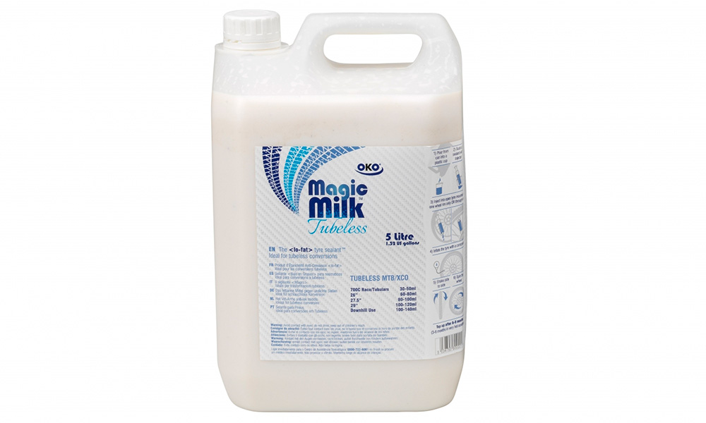 Фотографія Герметик OKO Magik Milk Tubeless для безкамерних шин 5 л (шприц для заливки в комплекті)