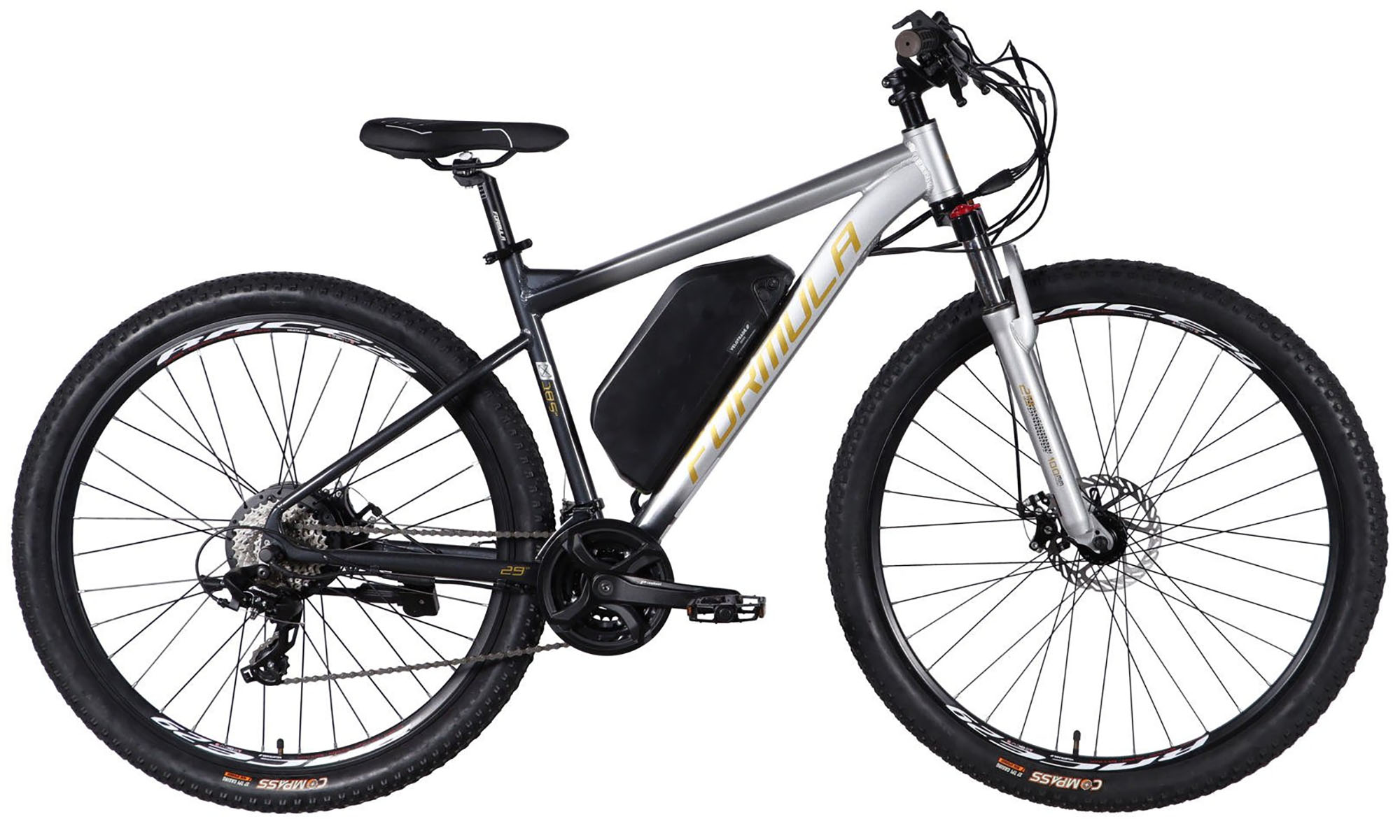 Велосипед с электроприводом Formula eF-1 DD CS 29", размер M, рама-18,5", 48B, 17.5А*ч, 500Вт, год 2026, серебристо-черный Велосипед с электроприводом Formula eF-1 DD CS 29", размер M, рама-18,5", 48B, 17.5А*ч, 500Вт, год 2026, серебристо-черный