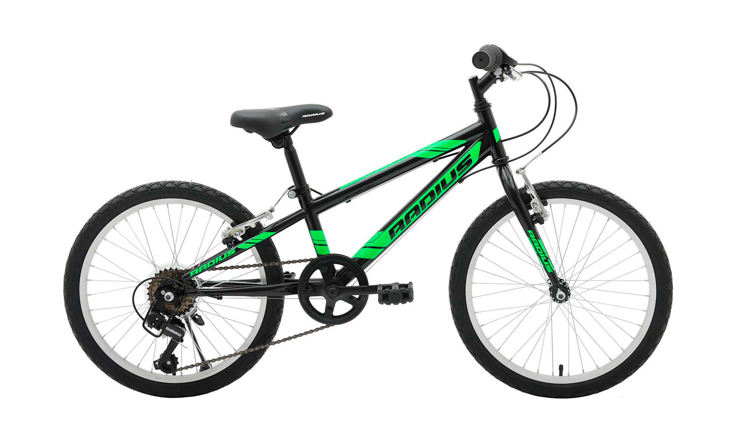 Фотография Велосипед 20" Radius Throttle (2018) 2018 Черно-зеленый