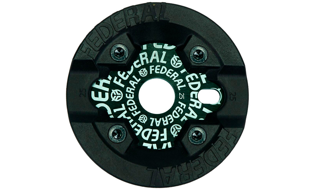 Фотографія Зірка Federal Logo Solid (з захистом Impact) - 25 зубів Чорний