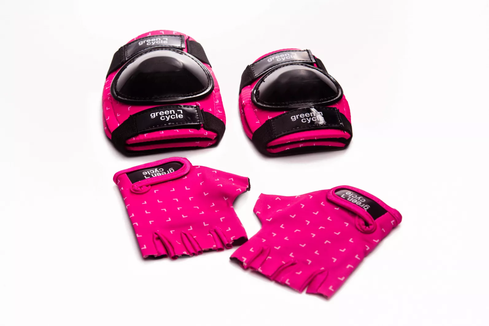 Фотография Защита для детей Green Cycle MIA наколенники, налокотники, перчатки, Розово-белый