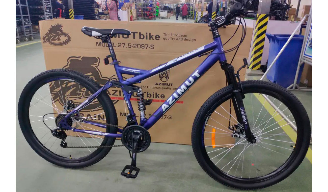 Фотография Велосипед Azimut Race GD 29" размер L рама 19 Фиолетовый