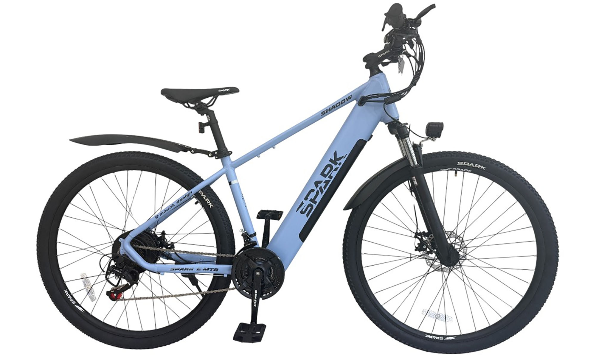 Велосипед с электромотором SPARK E-MTB SHADOW 29", размер M, рама 17", 48V/500W/12,8Ah, год 2026, голубой (м) Велосипед с электромотором SPARK E-MTB SHADOW 29", размер M, рама 17", 48V/500W/12,8Ah, год 2026, голубой (м)